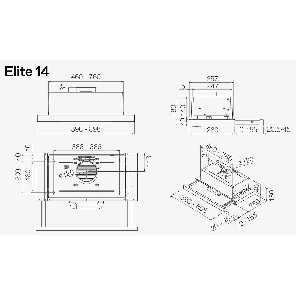 ELICA ELITE 14 PLUS BL/A/60 1
