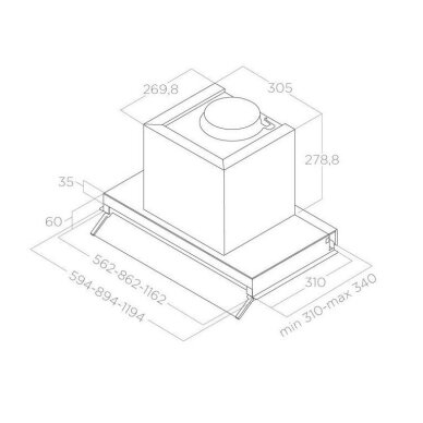 ELICA BOXIN LX/BL MAT/A/60 1