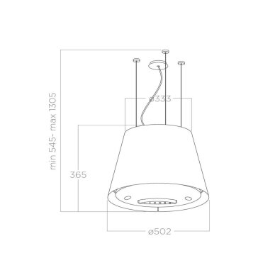 ELICA EASY UX BL MAT/F/50 3