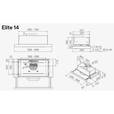 ELICA ELITE 14 PLUS BL/A/60 1