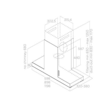 ELICA HAIKU WH/A/90 1 ELICA HAIKU WH/A/90 1