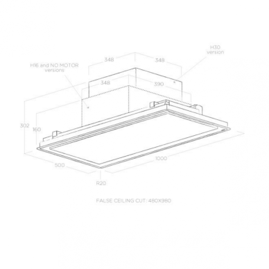 ELICA ILLUSION H16 BL MAT/A/100 1