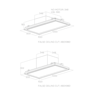 ELICA ILLUSION H30 BL MAT/A/100 2