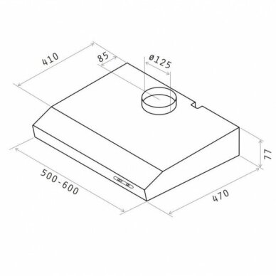 ELICA VERVE WH/F/60 2