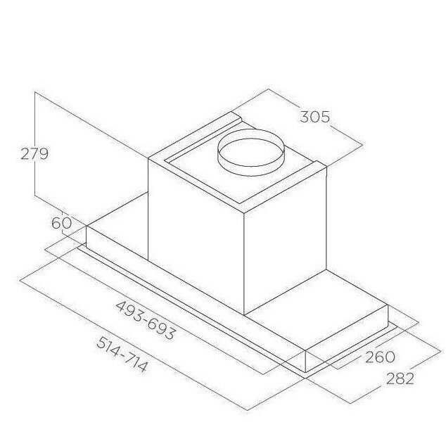 ELICA HIDDEN 2.0 BL MAT/A/72 1 ELICA HIDDEN 2.0 BL MAT/A/72 1