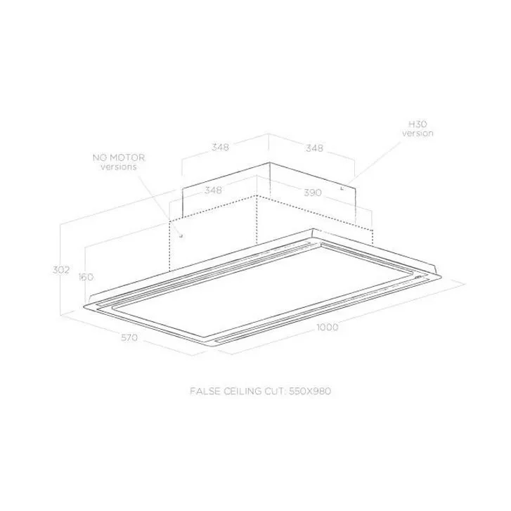 ELICA HILIGHT-W H30 WH/A/100 1
